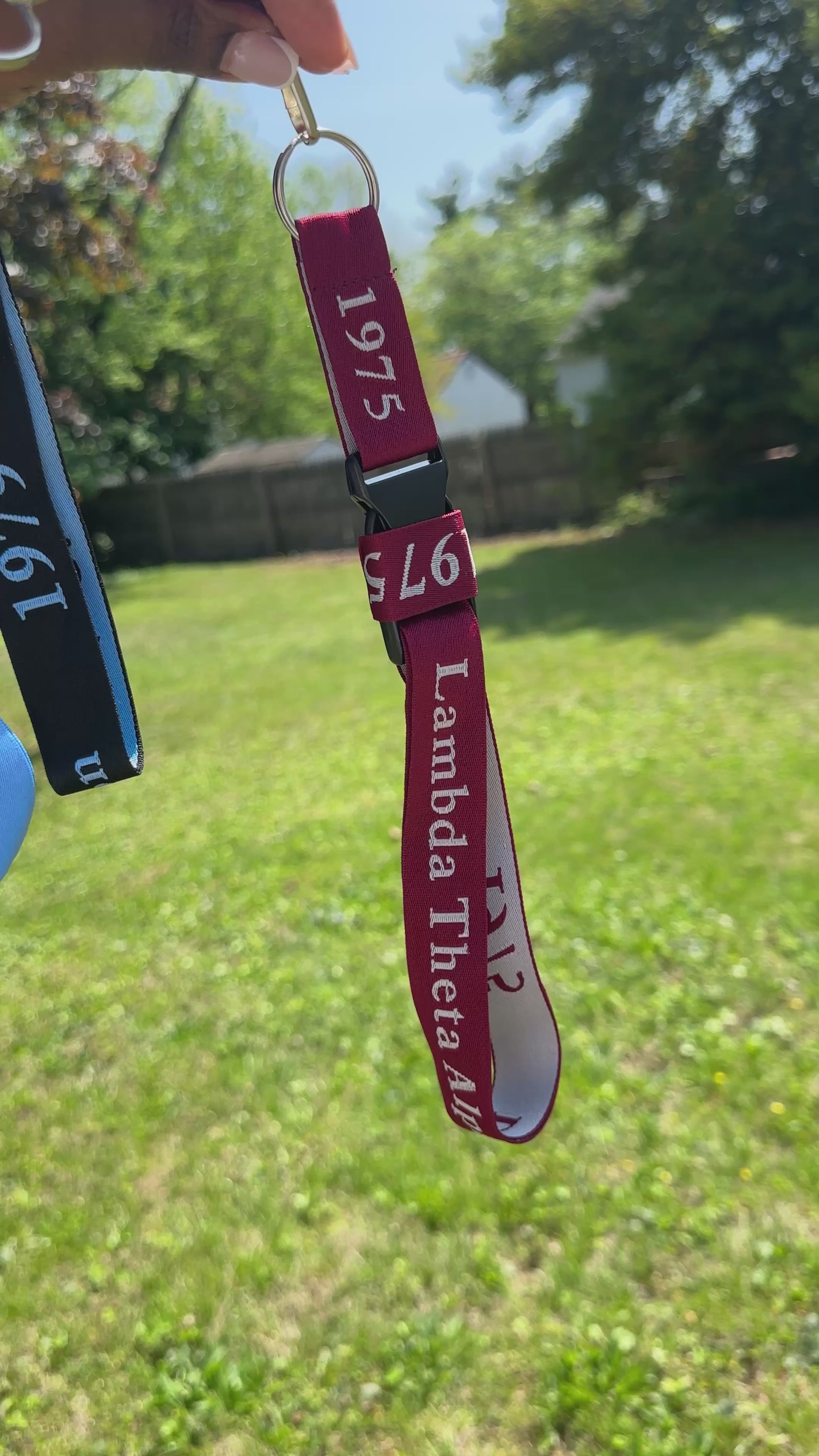 Lambda Theta Alpha Woven Lanyard
