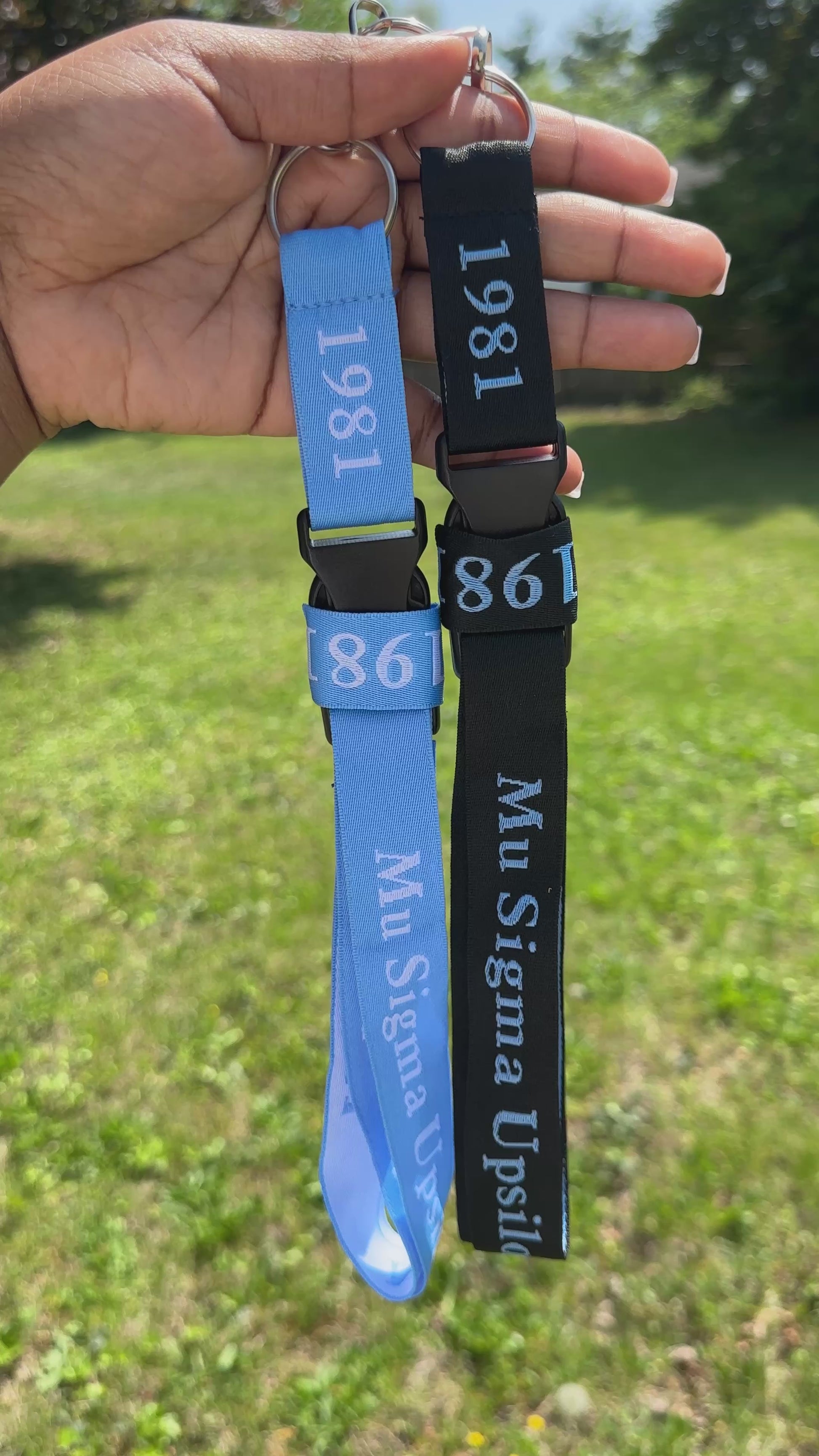 Mu Sigma Upsilon Woven Lanyard