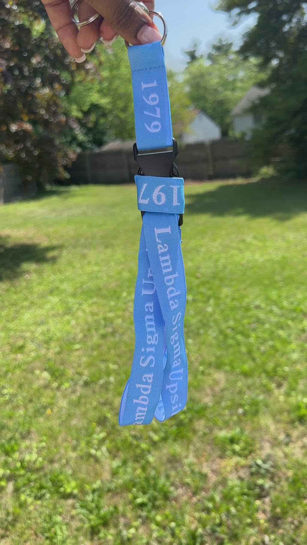 Lamba Sigma Upsilon Woven Lanyard