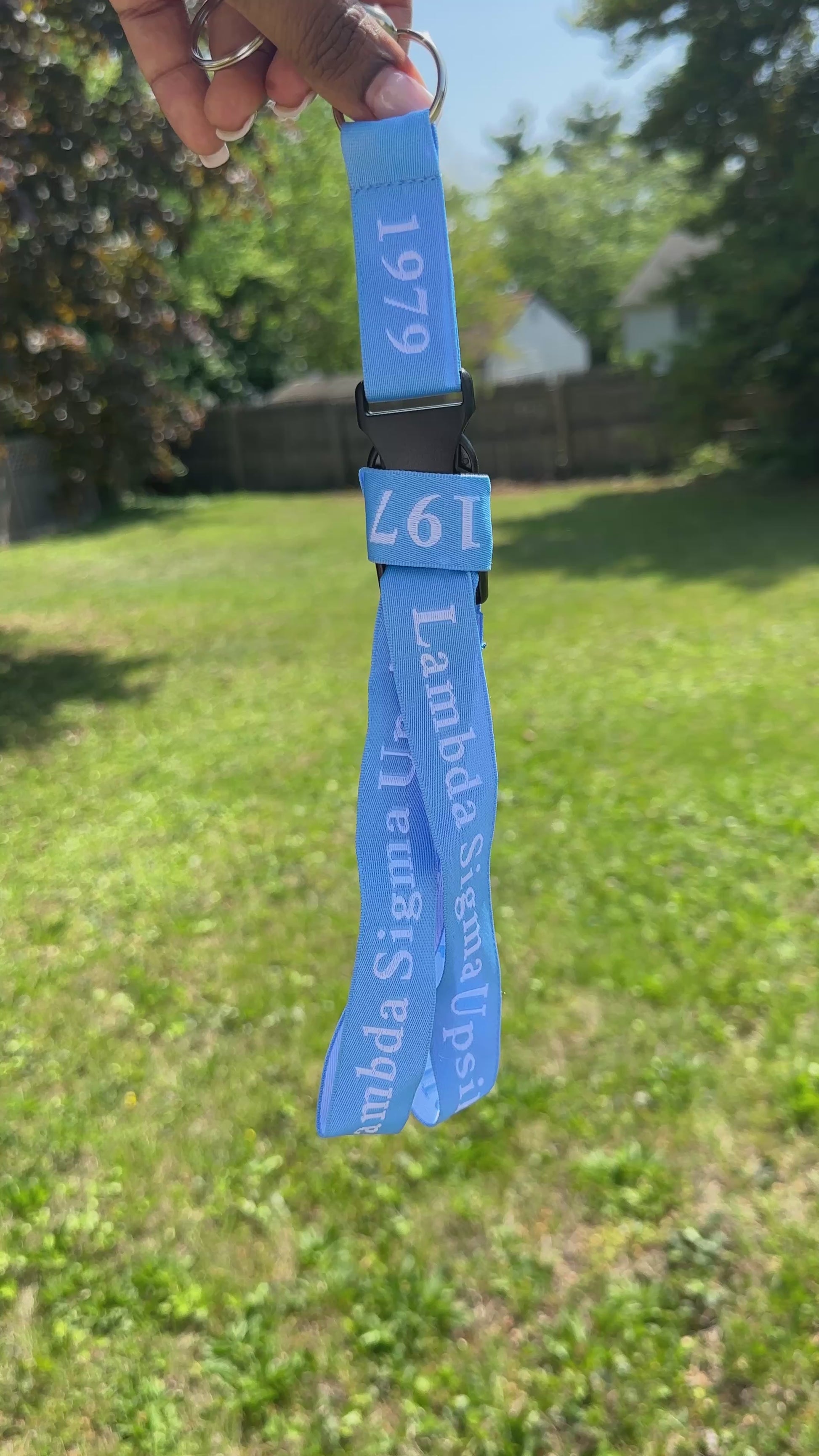Lamba Sigma Upsilon Woven Lanyard